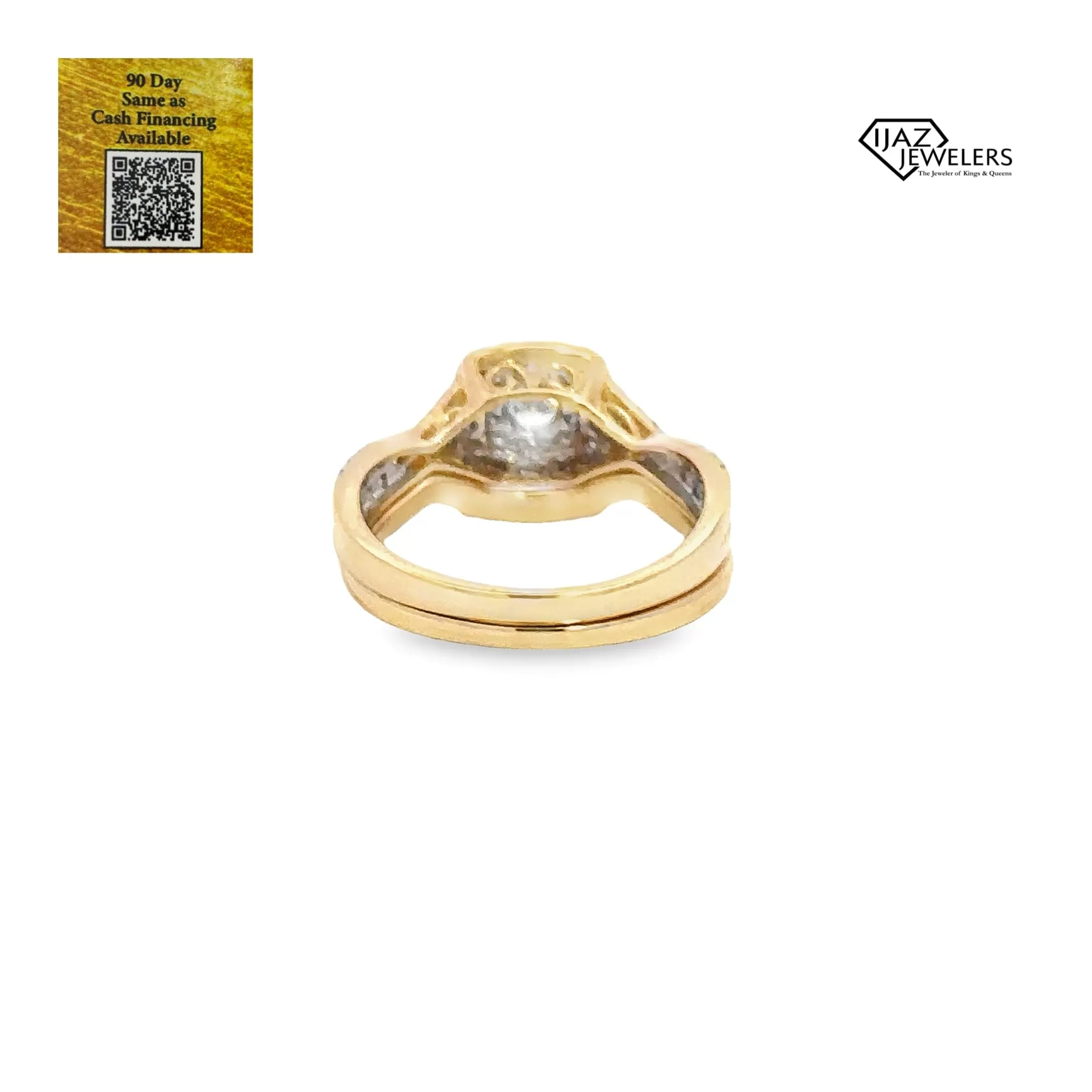 14K Gold 0.90 CTW Diamond Ladies Wedding Set