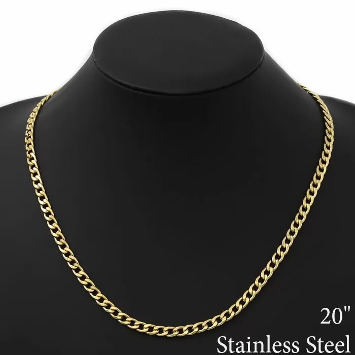 5 MM Curb Chain Stainless Steel Necklace