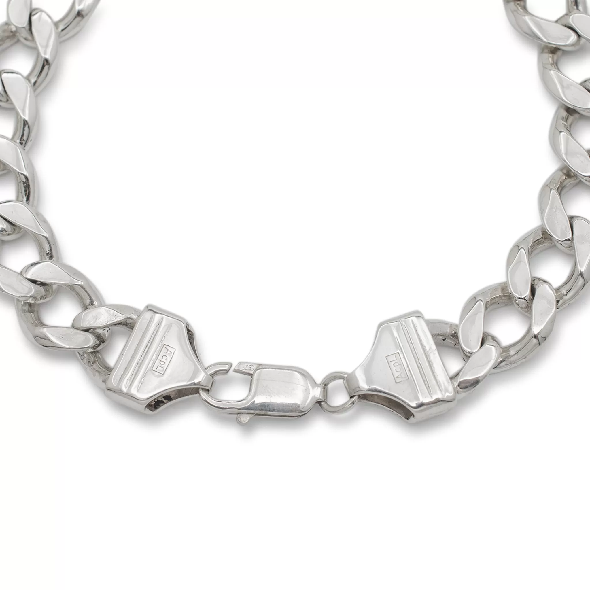 925 Sterling Silver Cuban Link Chain Bracelet