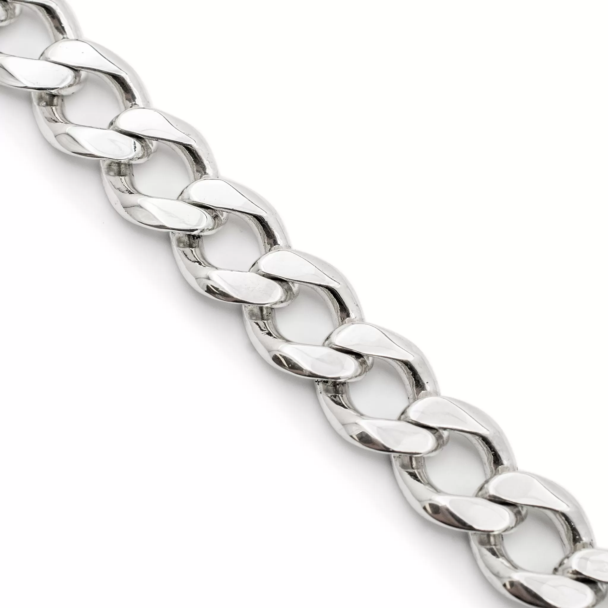 925 Sterling Silver Cuban Link Chain Bracelet