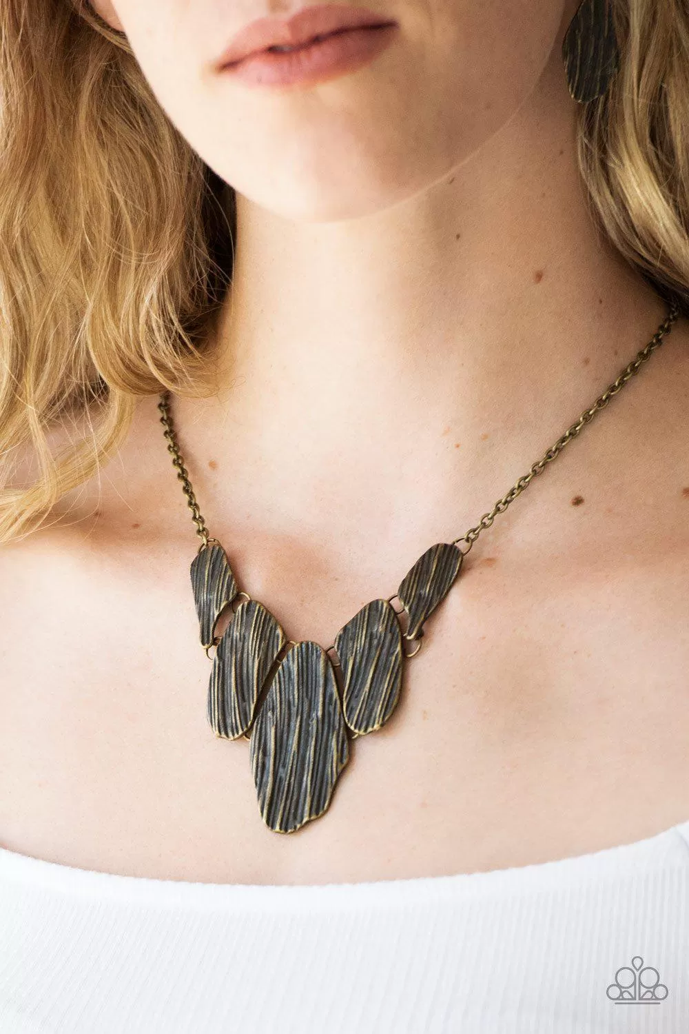 A New Discovery Brass Necklace - Paparazzi Accessories