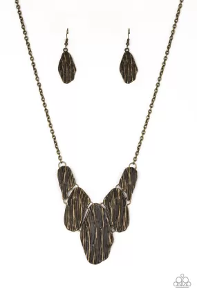 A New Discovery Brass Necklace - Paparazzi Accessories