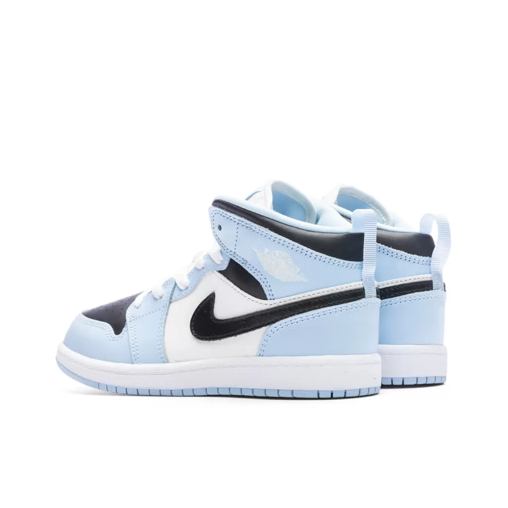 Air Jordan 1 Mid (PS) - Ice Blue/Black/Sail/White