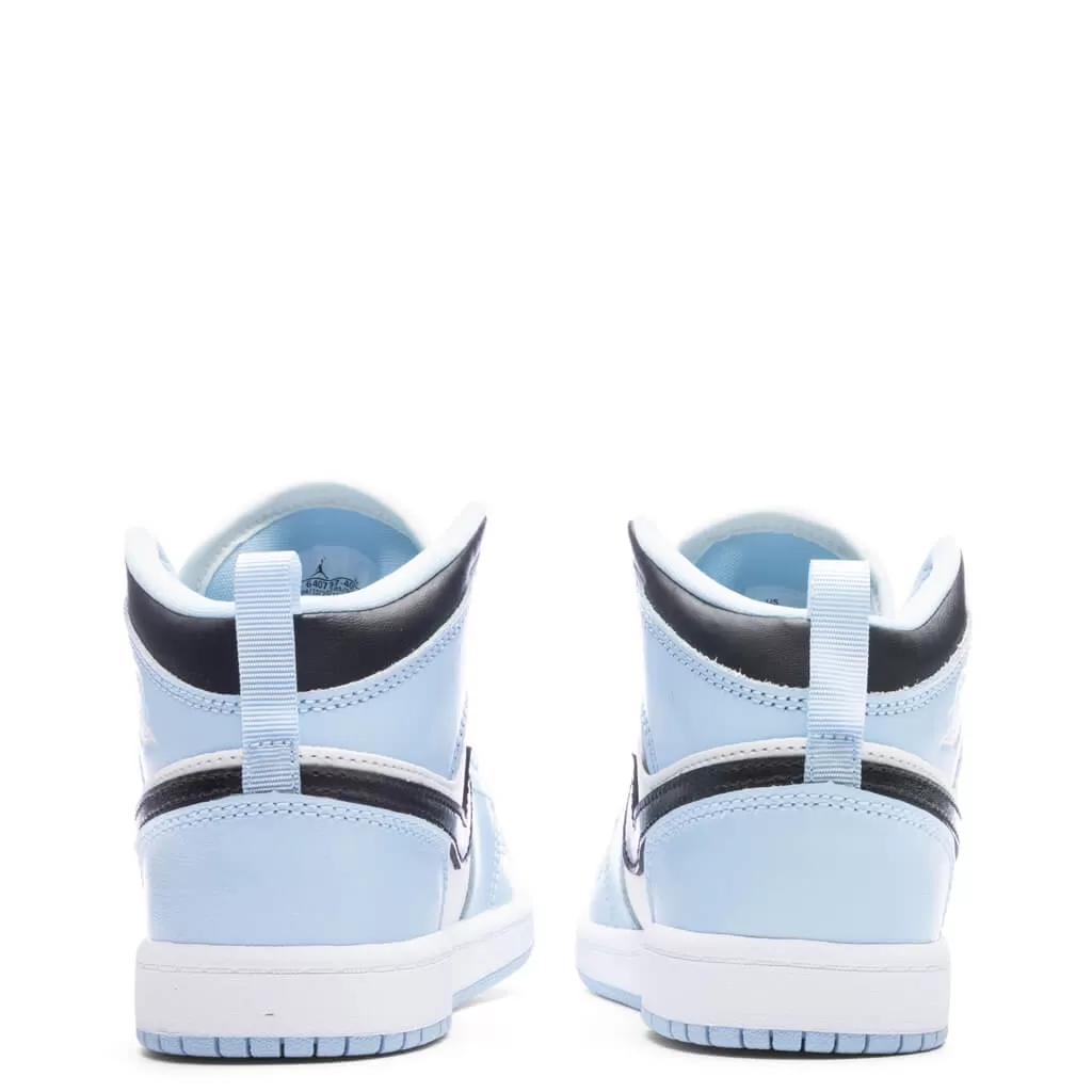 Air Jordan 1 Mid (PS) - Ice Blue/Black/Sail/White