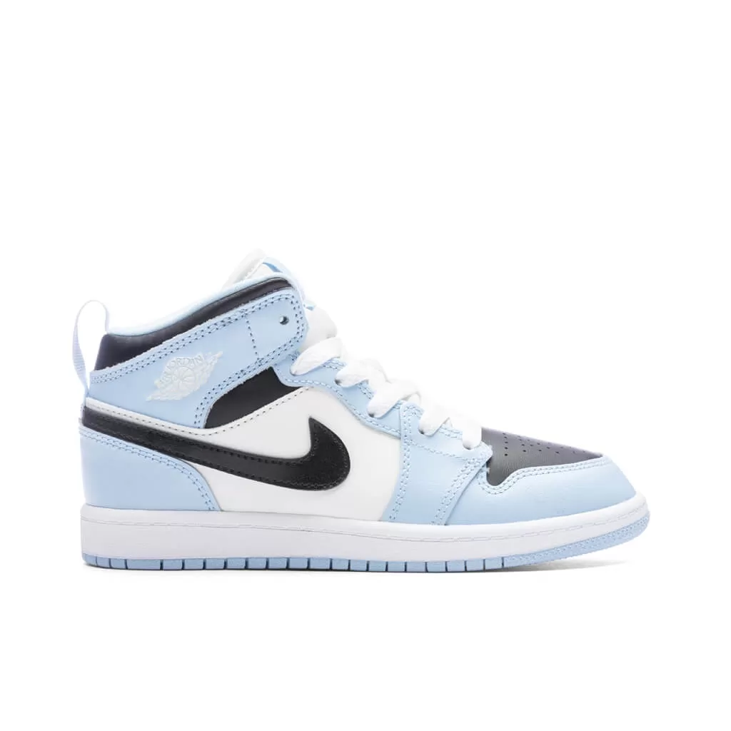 Air Jordan 1 Mid (PS) - Ice Blue/Black/Sail/White