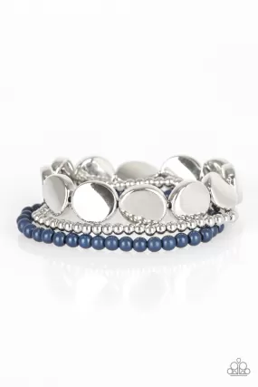 Beyond The Basics - Blue Paparazzi Bracelet