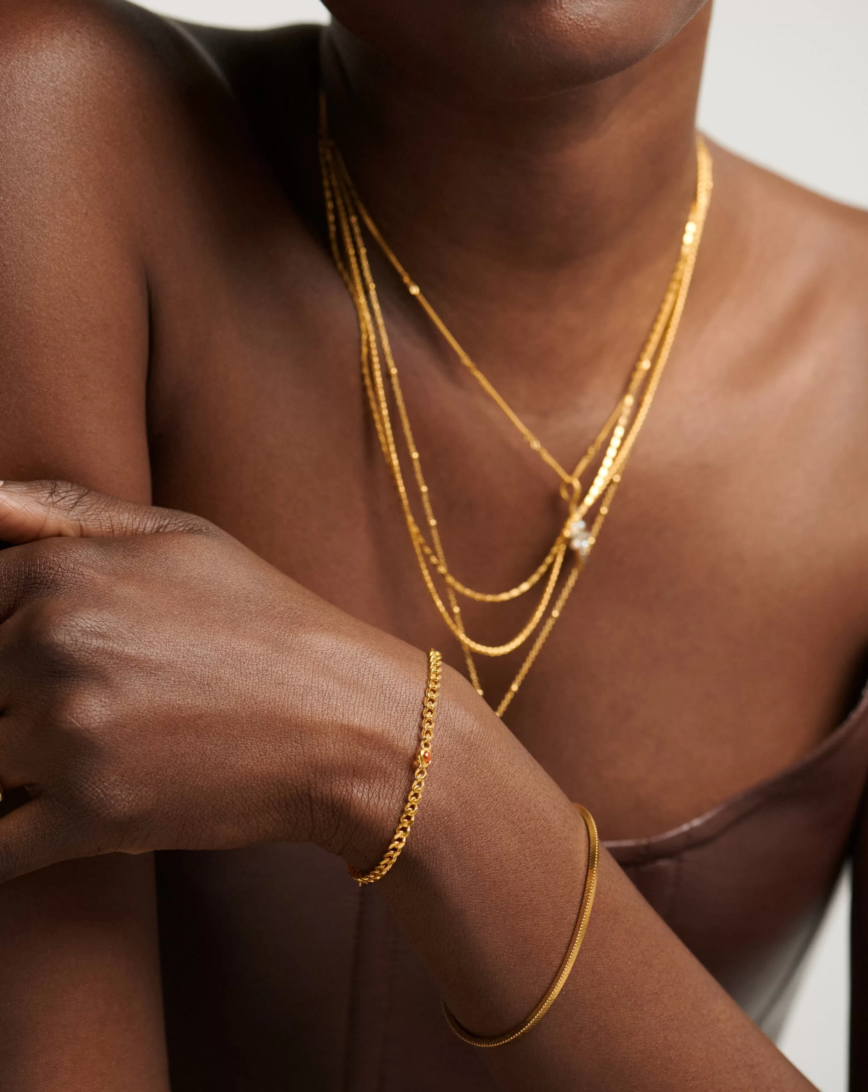 Birthstone Chain Bracelet - November | 18ct Gold Plated Vermeil/Citrine