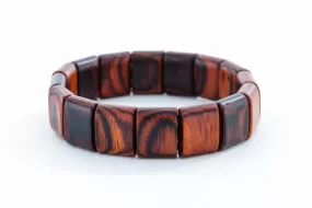 Bracelet - Wood Square Beads