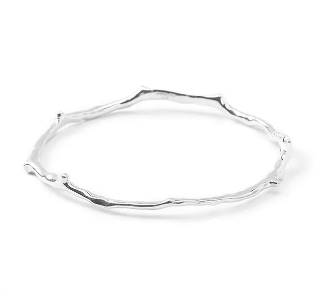 Branch Bangle in Sterling Silver