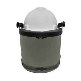 Cap-Style Hard Hat Helmet with 20 Cal Arc Flash, Adjustable Flip-Up Faceshield, Standard Slotted Helmet Mounted - National Safety Apparel