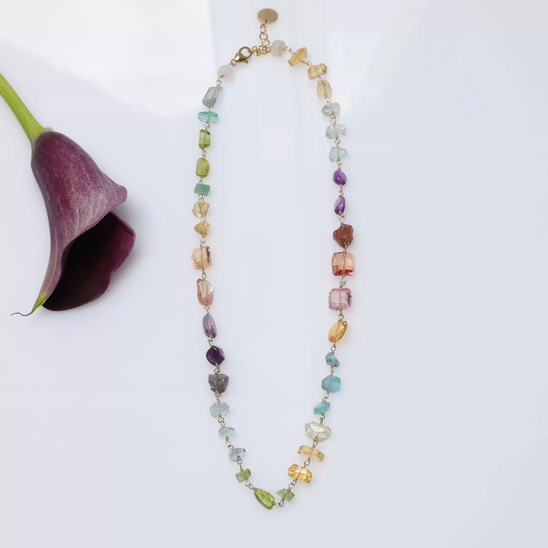 Color Me Brightly - Multi-Gemstone Necklace