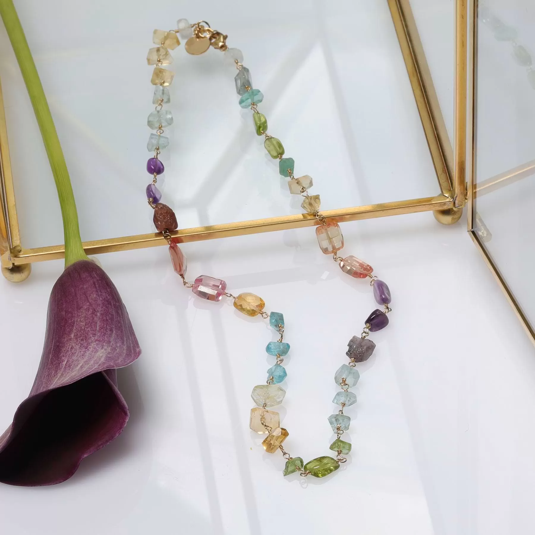 Color Me Brightly - Multi-Gemstone Necklace