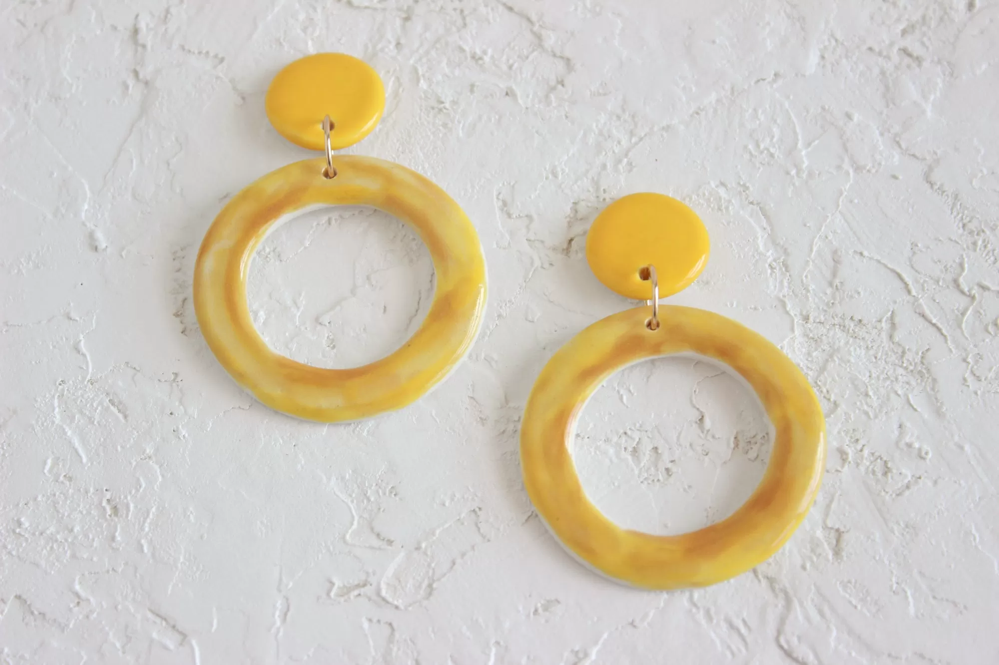 Cutout Abstract Statement Earrings