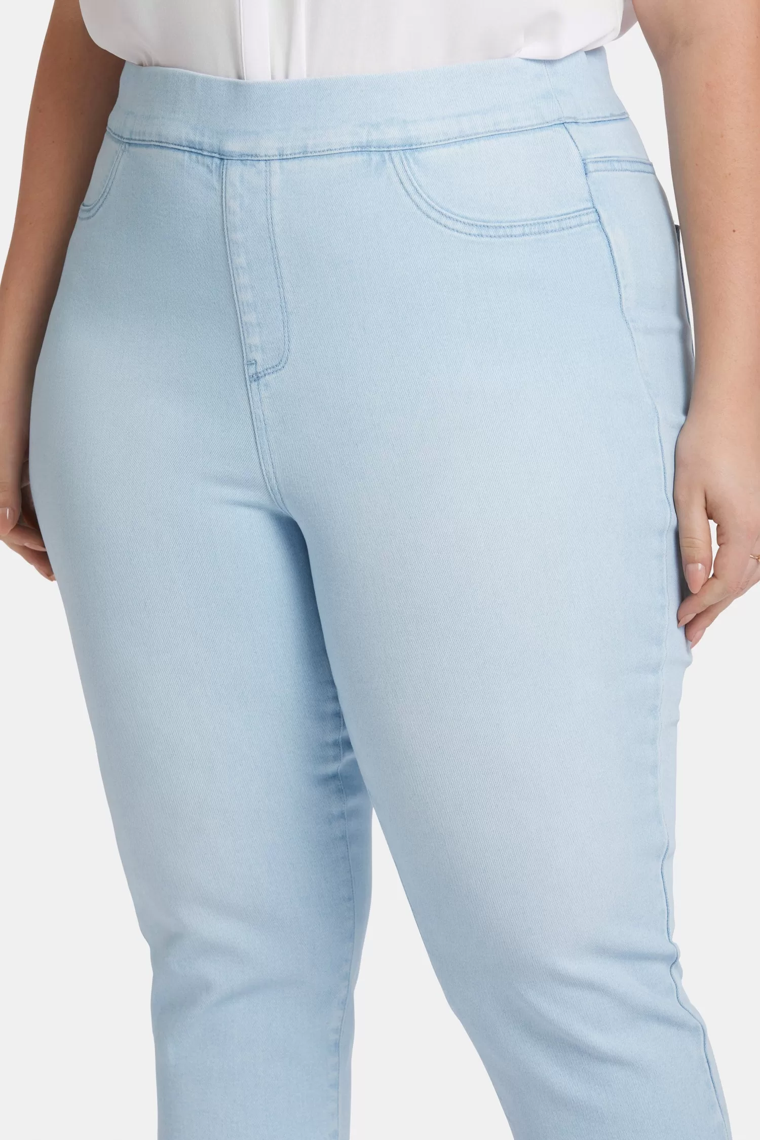 Dakota Crop Pull-On Jeans In Plus Size - Oceanfront