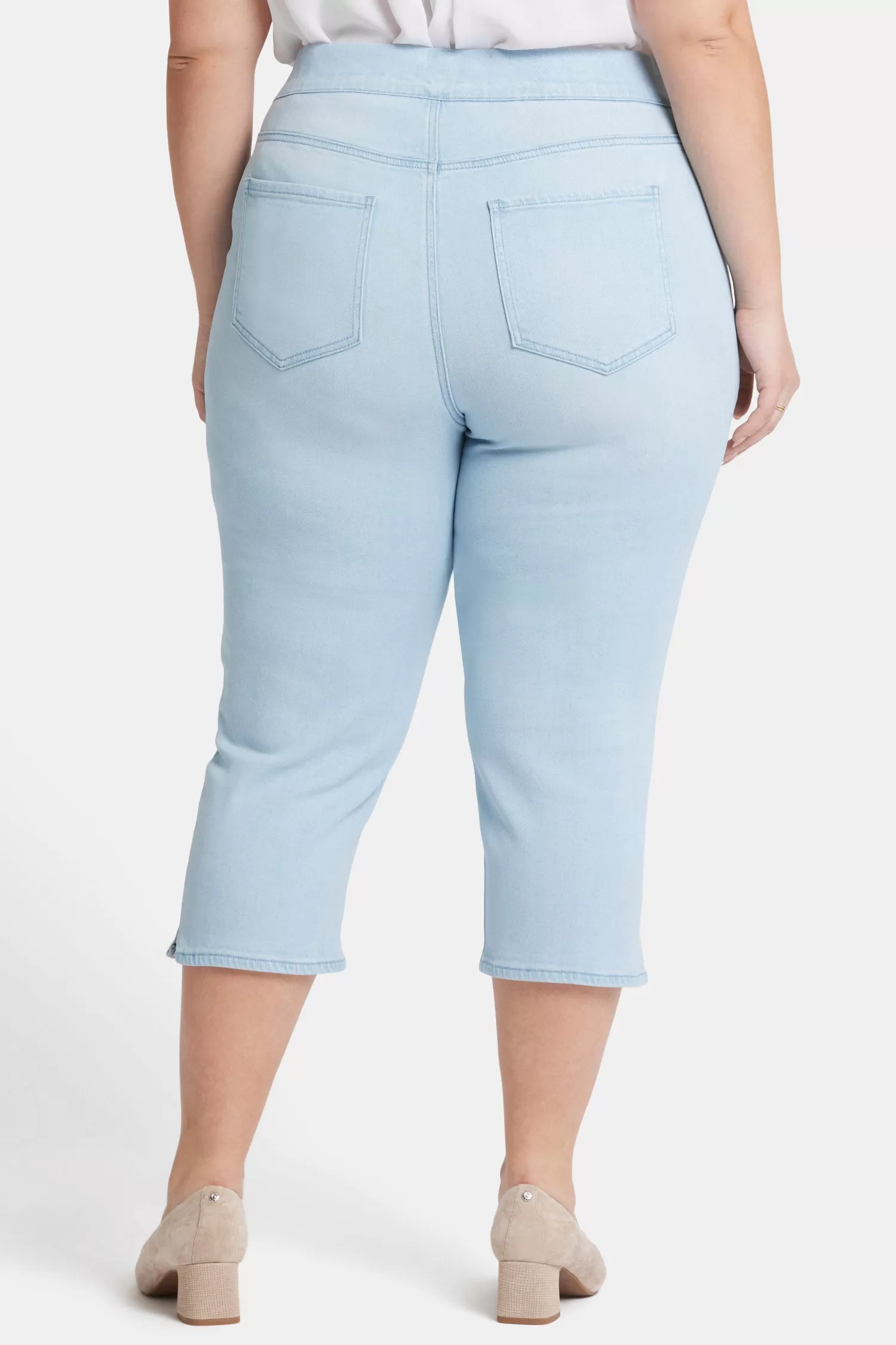 Dakota Crop Pull-On Jeans In Plus Size - Oceanfront