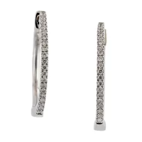 Diamond Hoop Earrings, 0.12ctw.