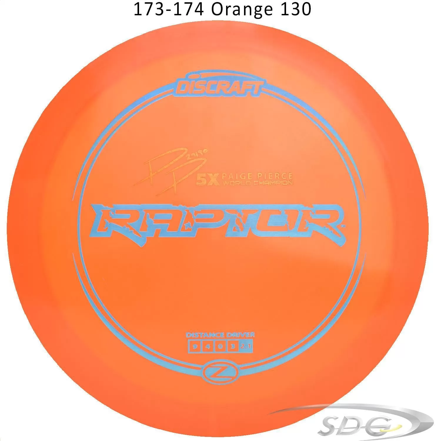 Discraft Z Line Raptor Paige Pierce signature Series Disc Golf Distance Driver