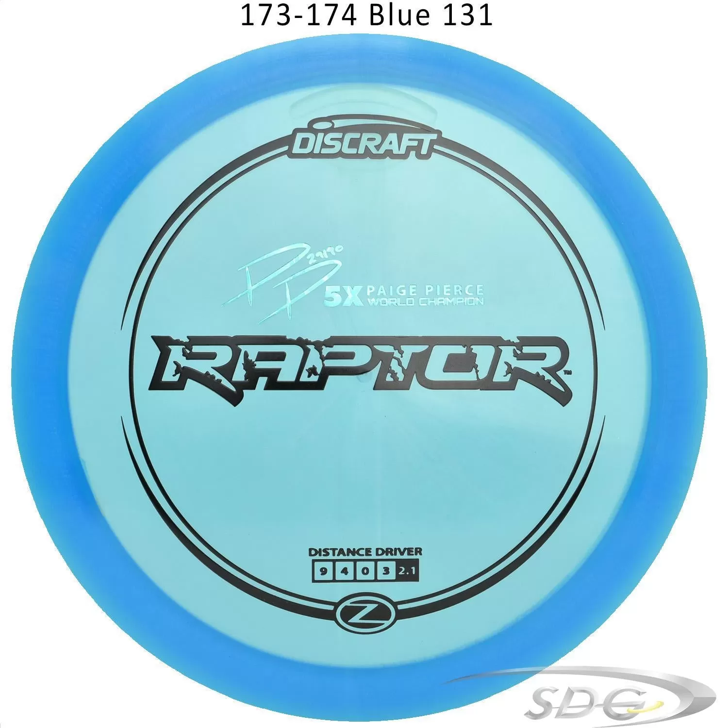 Discraft Z Line Raptor Paige Pierce signature Series Disc Golf Distance Driver