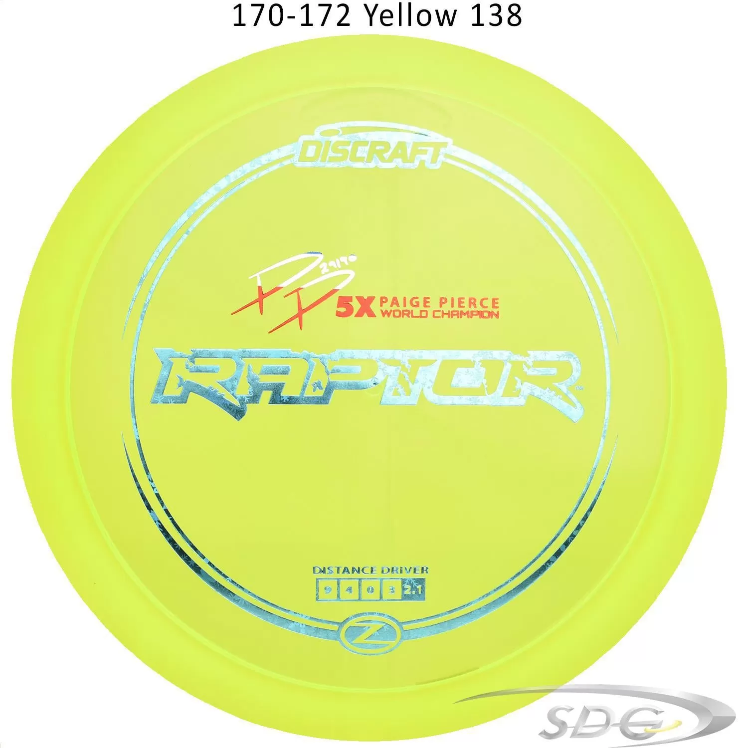 Discraft Z Line Raptor Paige Pierce signature Series Disc Golf Distance Driver