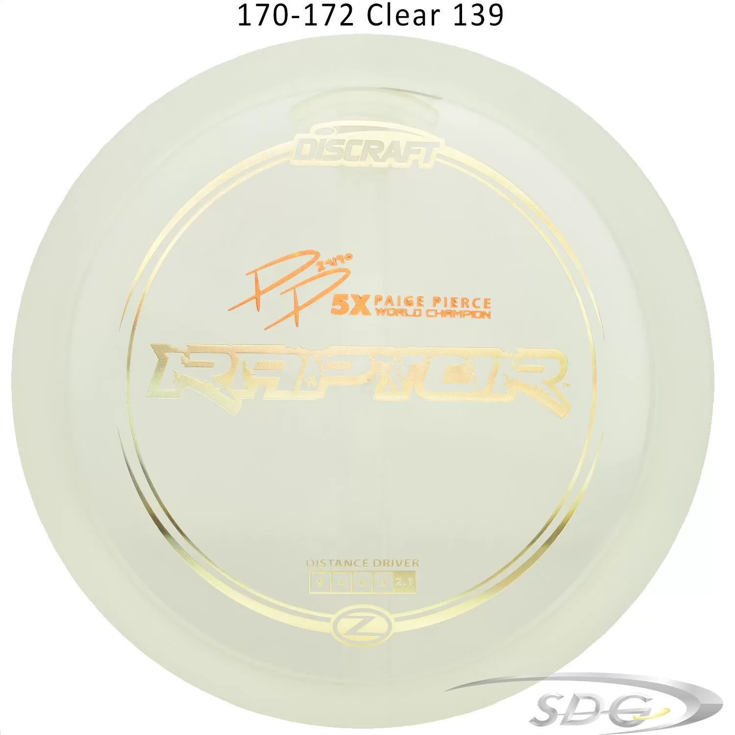 Discraft Z Line Raptor Paige Pierce signature Series Disc Golf Distance Driver