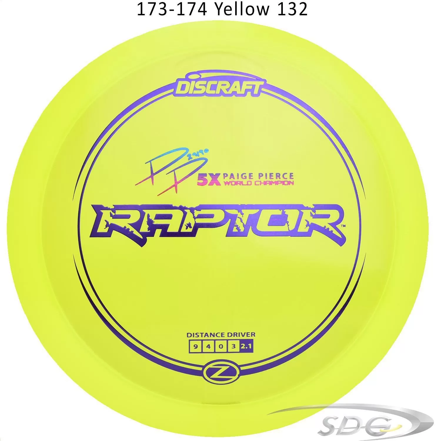 Discraft Z Line Raptor Paige Pierce signature Series Disc Golf Distance Driver