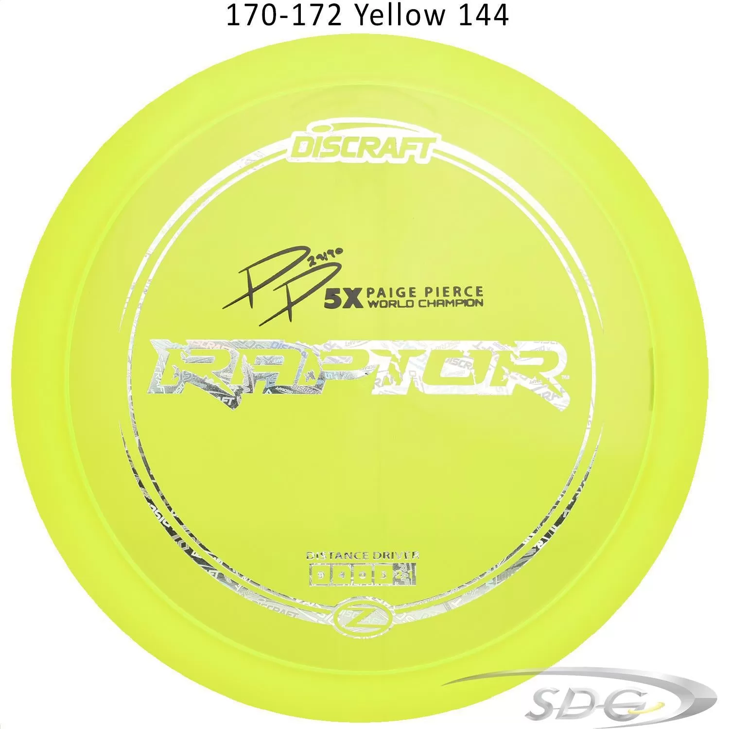 Discraft Z Line Raptor Paige Pierce signature Series Disc Golf Distance Driver