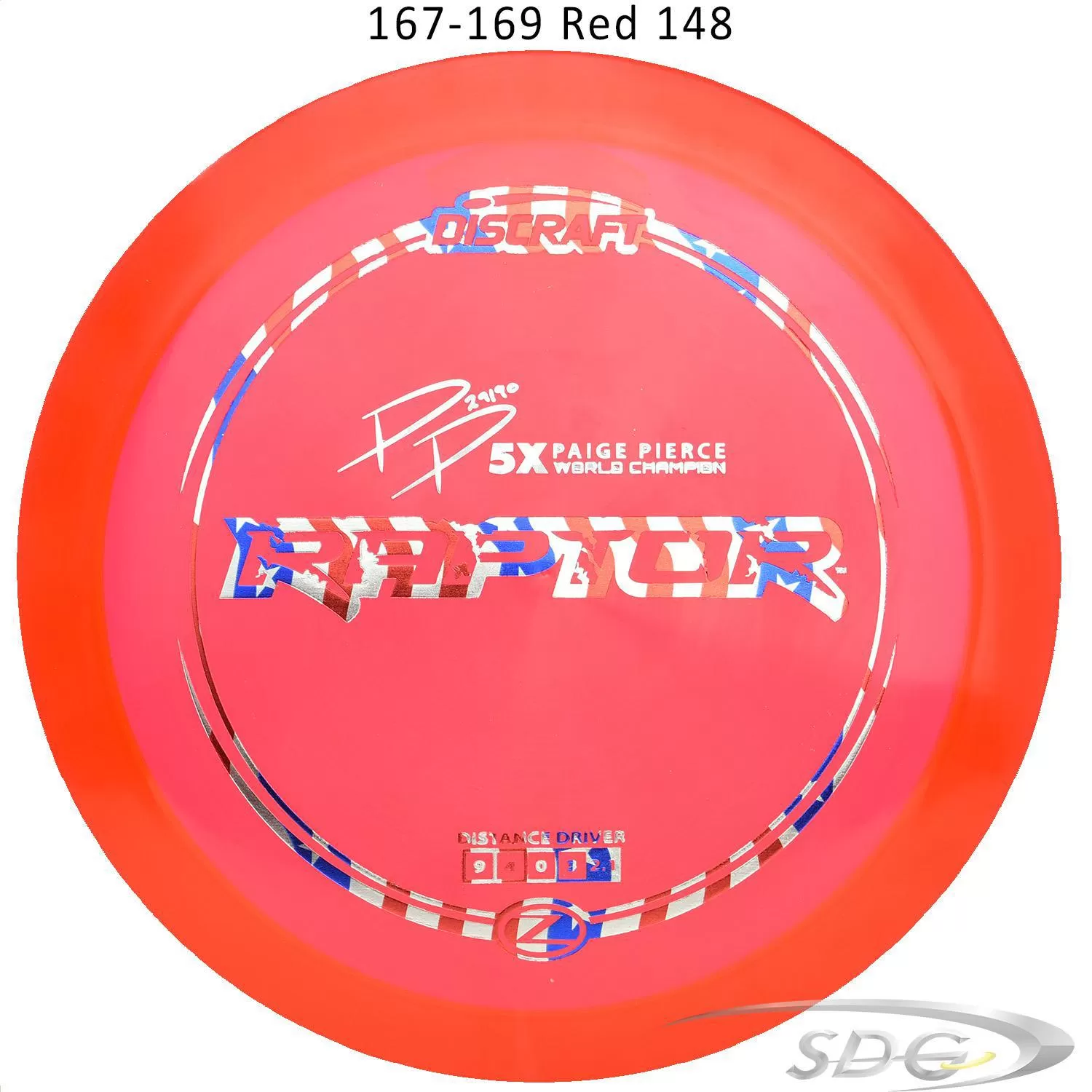 Discraft Z Line Raptor Paige Pierce signature Series Disc Golf Distance Driver