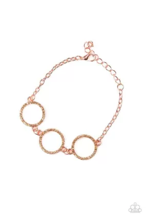 Dress The Part Copper & Rhinestone Bracelet - Paparazzi Accessories