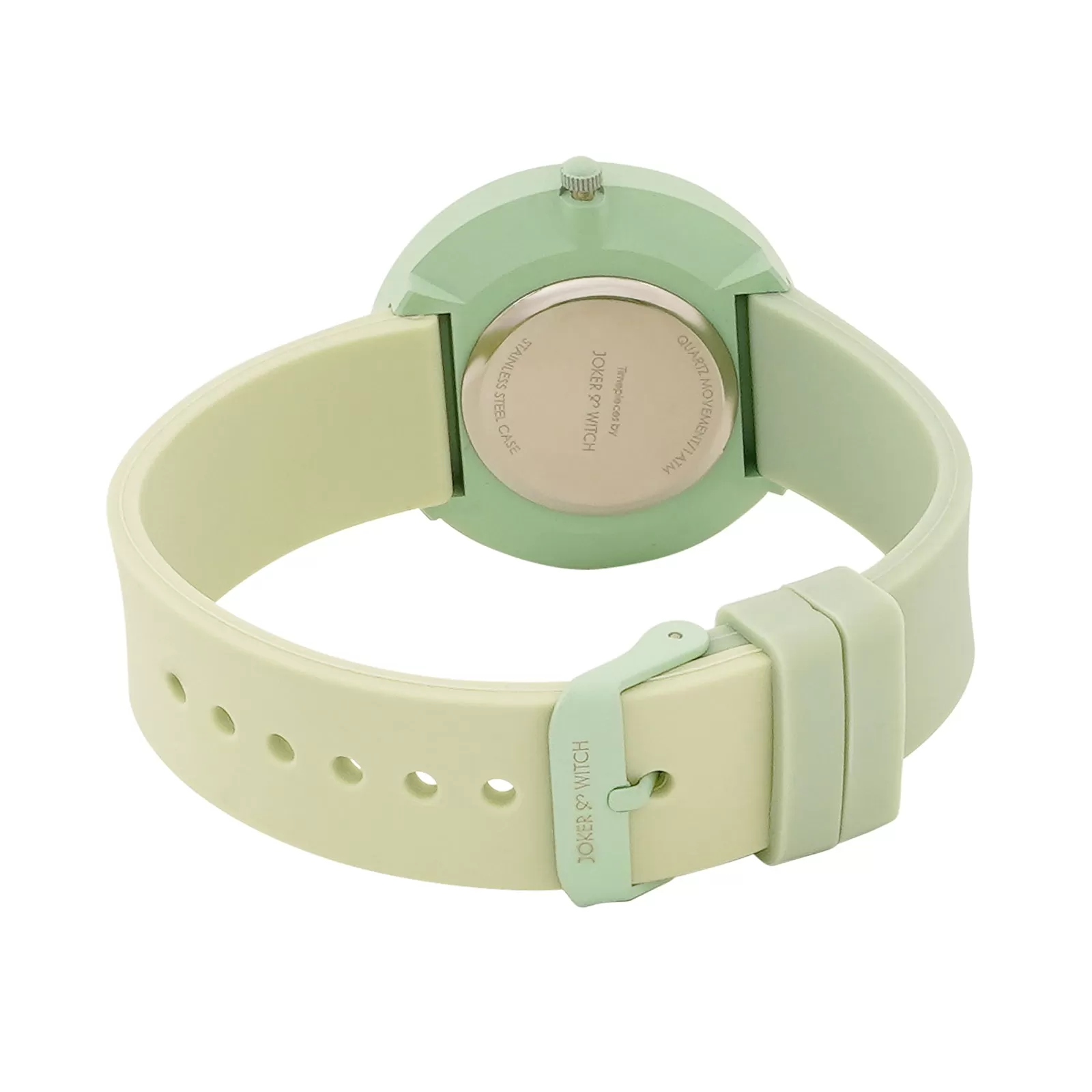 Duet Meadow Glow Green Silicone Strap Watch