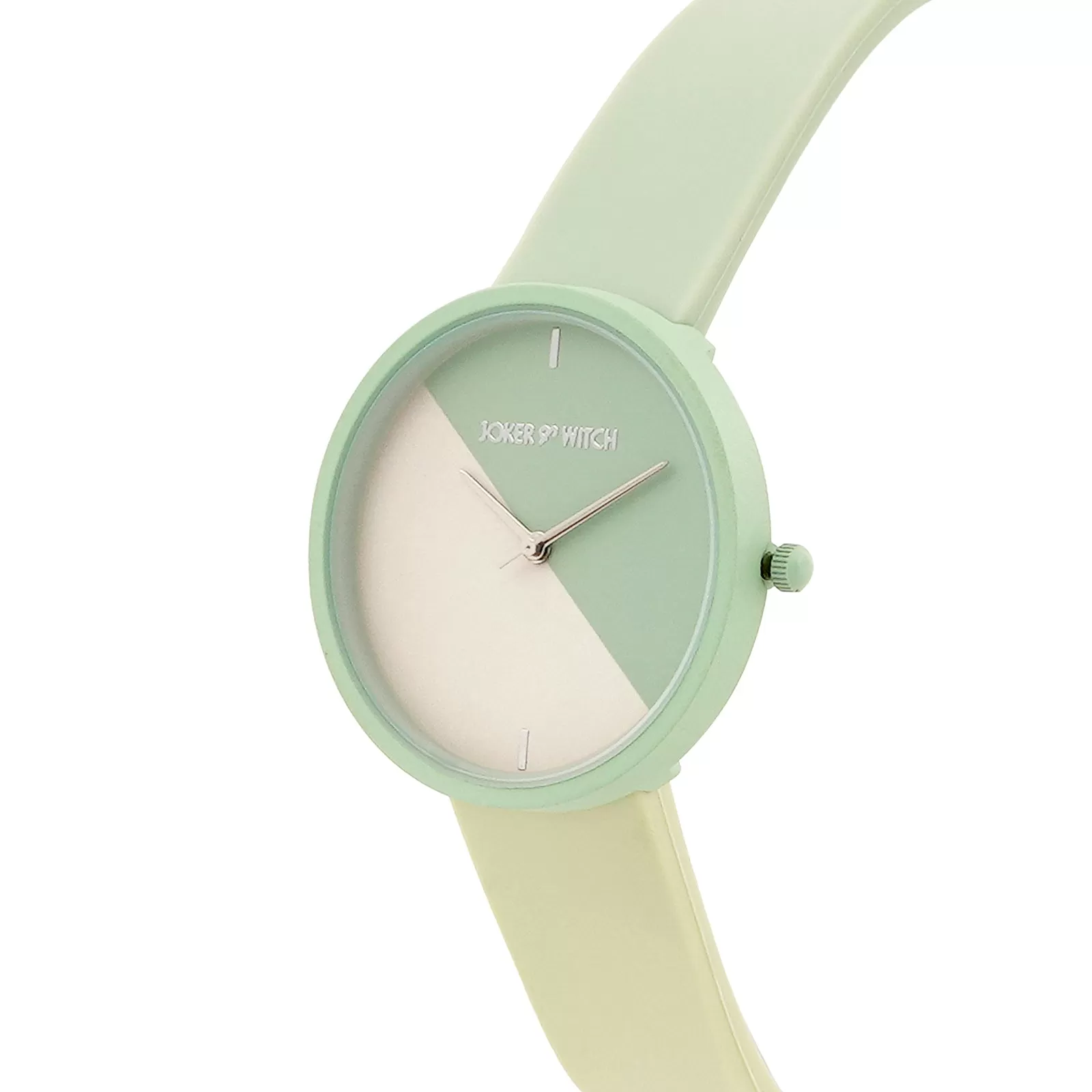 Duet Meadow Glow Green Silicone Strap Watch