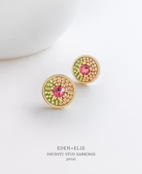 EDEN   ELIE Infinity stud earrings - petal