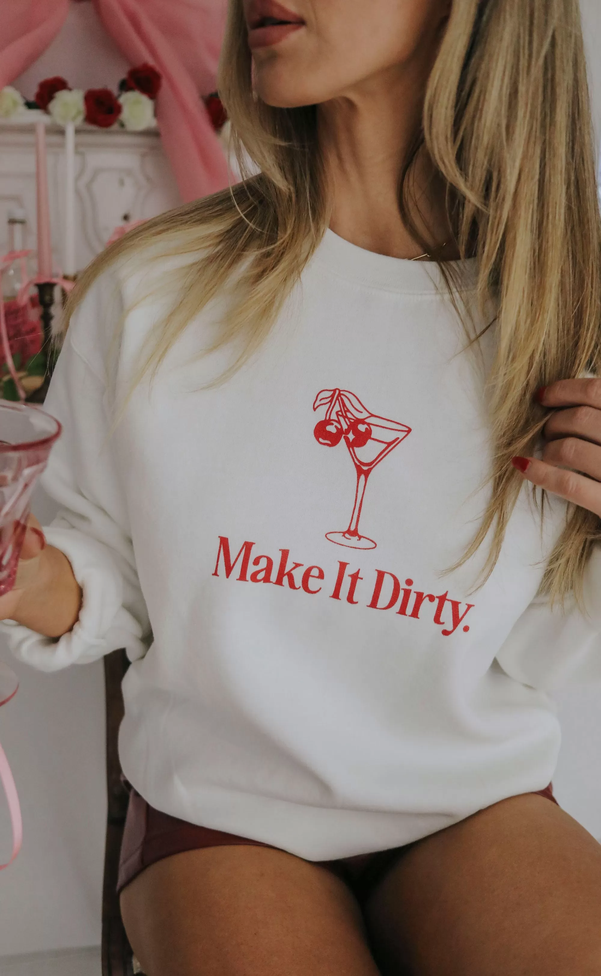 friday   saturday: make it dirty sweatshirt