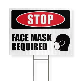 Gearhuman 3D Face Mask Require Yard Sign