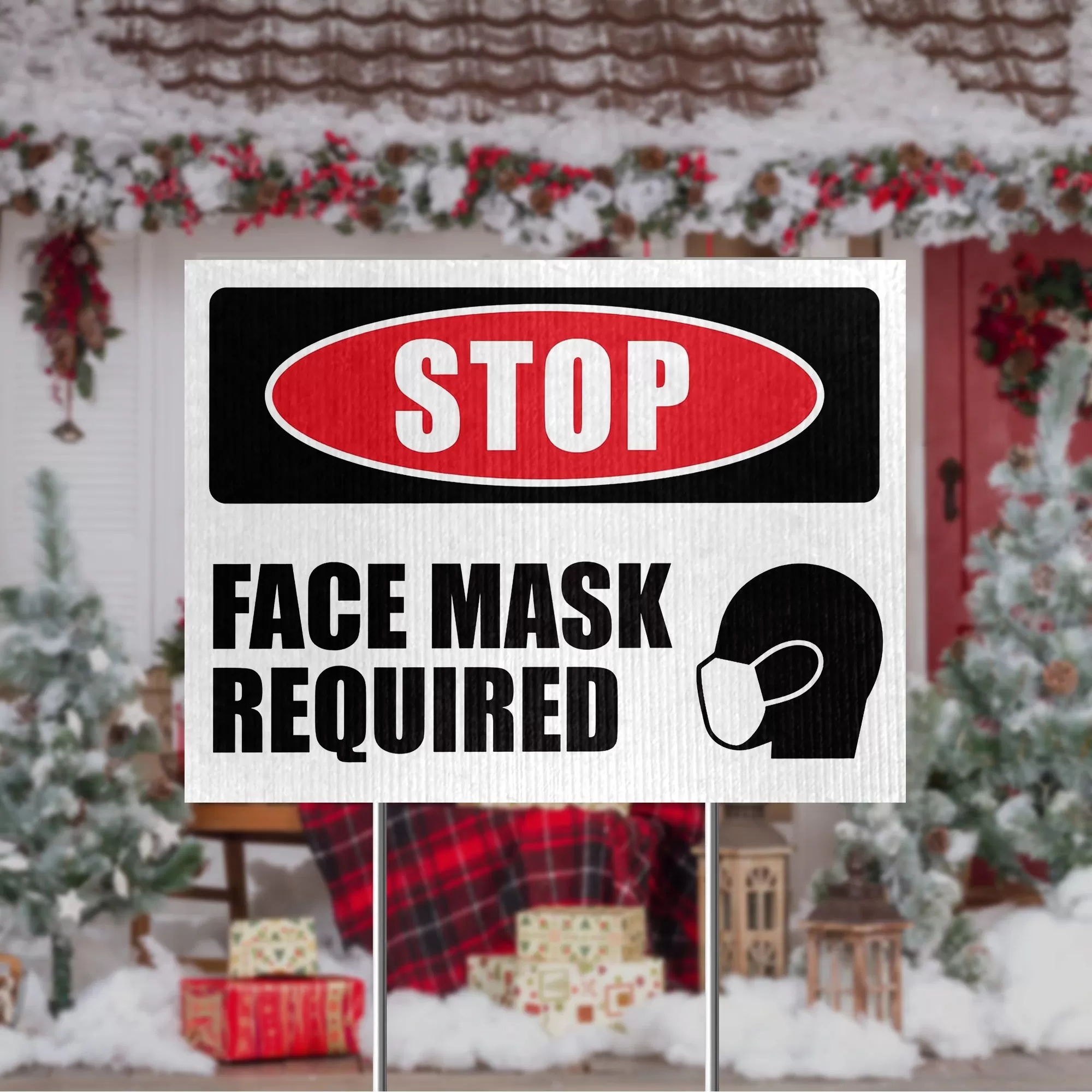 Gearhuman 3D Face Mask Require Yard Sign