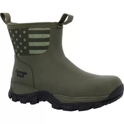 Georgia Men's GBR 8 WP Mid Rubber Work Boot - Dark Green - GB00631