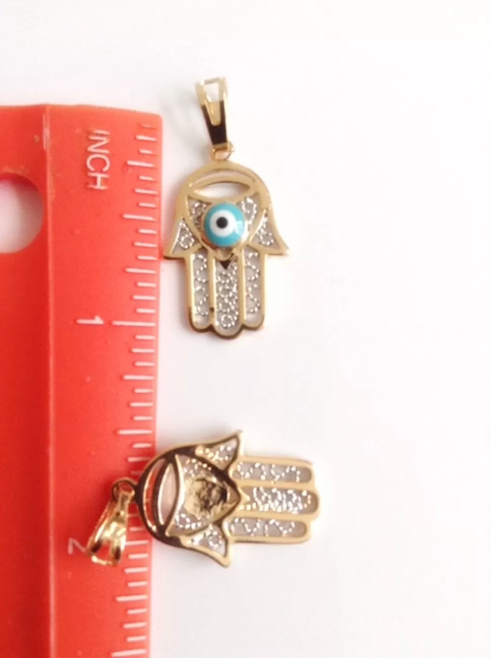 Hamsa Necklace Gold Hand of Fatima Necklace Evil Eye Charm