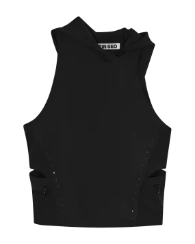 HYEIN SEO - Hooded Sleeveless in BLACK