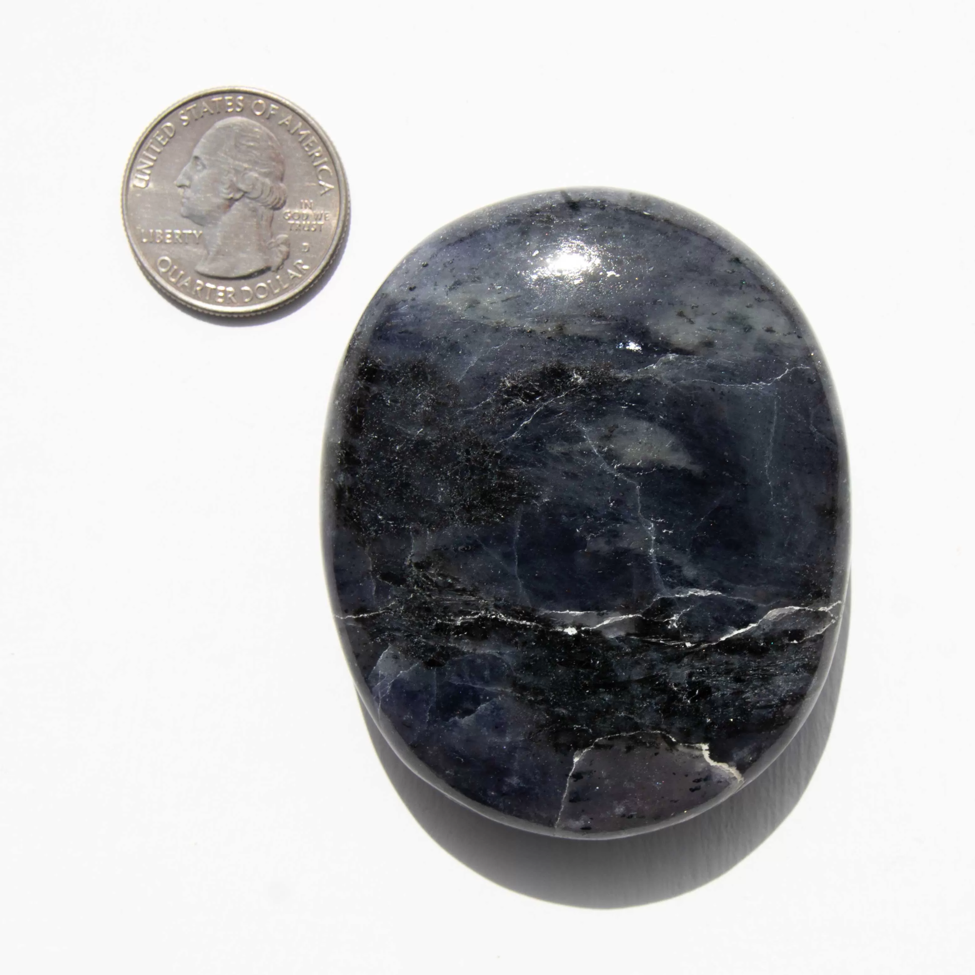 Iolite, Sunstone - Palm Stone