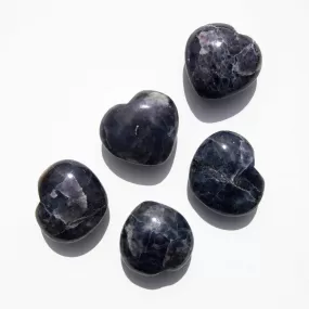 Iolite with Sunstone - Dark - Hearts