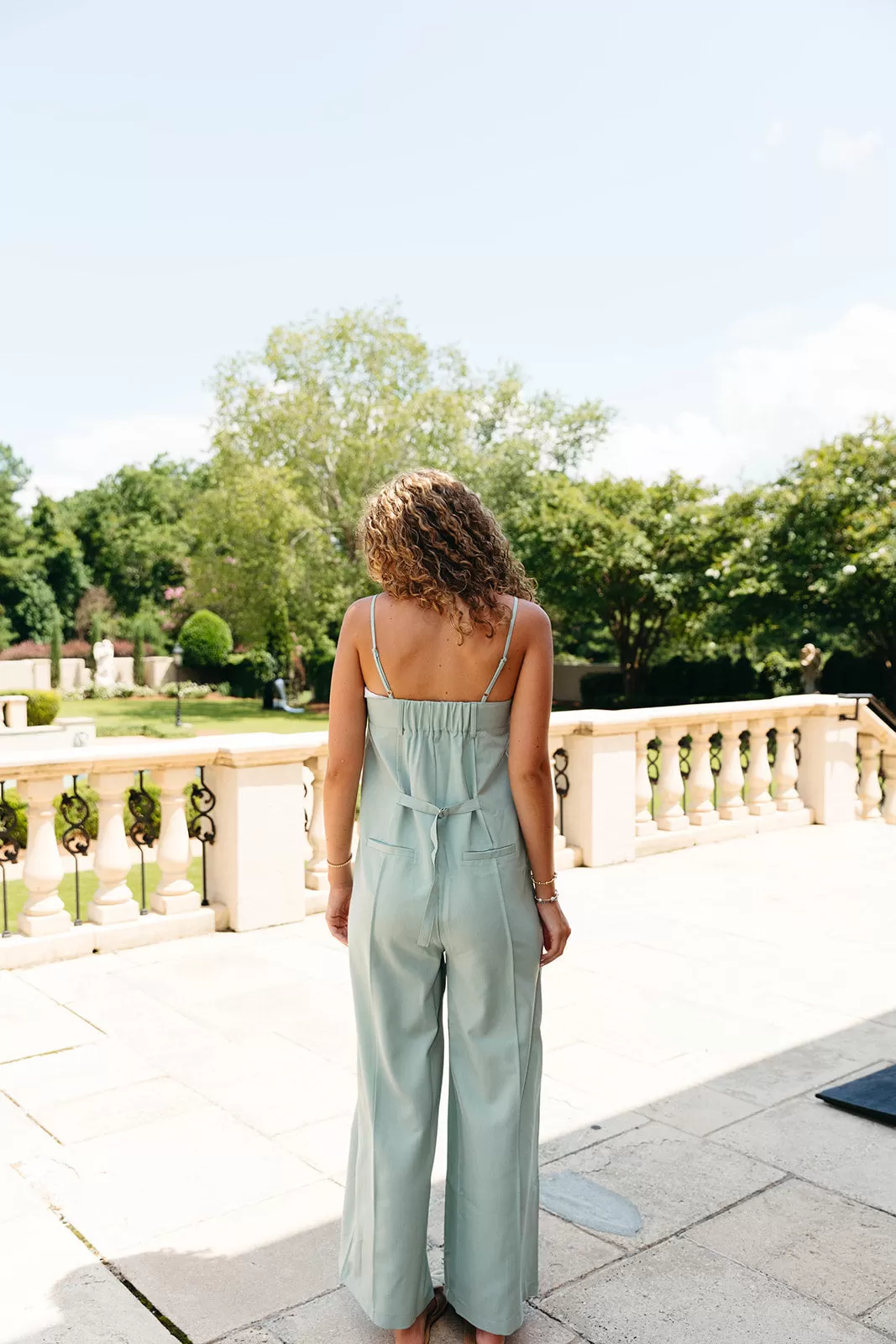 Jaclyn Fold Over Jumpsuit - Sage