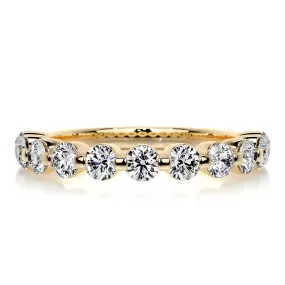 Josie Half-Eternity Wedding Ring   (1 Carat) -18K Yellow Gold