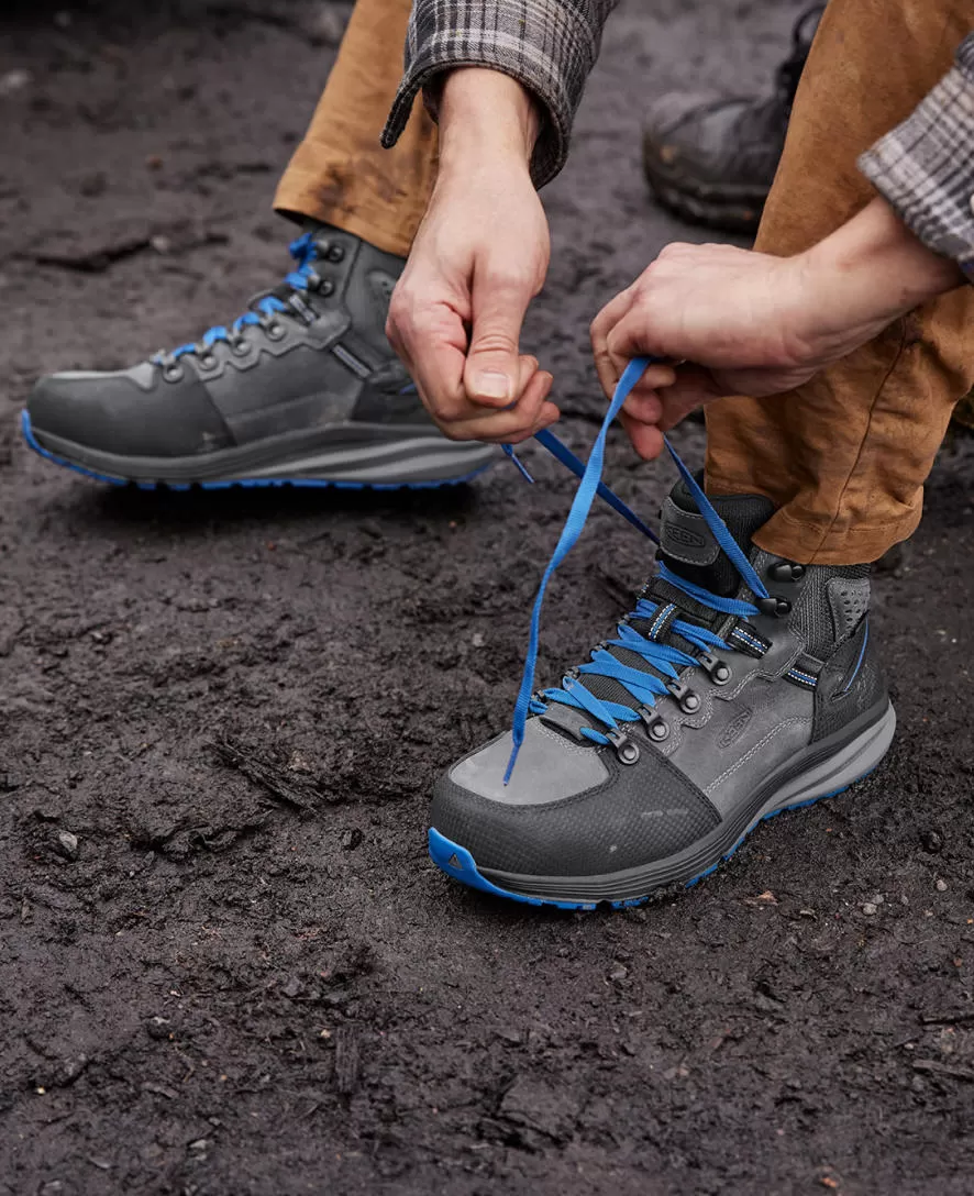 Men's Red Hook Waterproof Boot (Carbon-Fiber Toe)  |  Steel Grey/Bright Cobalt