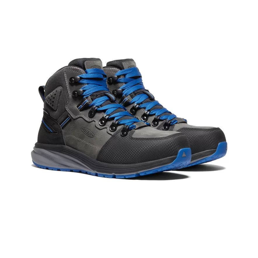 Men's Red Hook Waterproof Boot (Carbon-Fiber Toe)  |  Steel Grey/Bright Cobalt