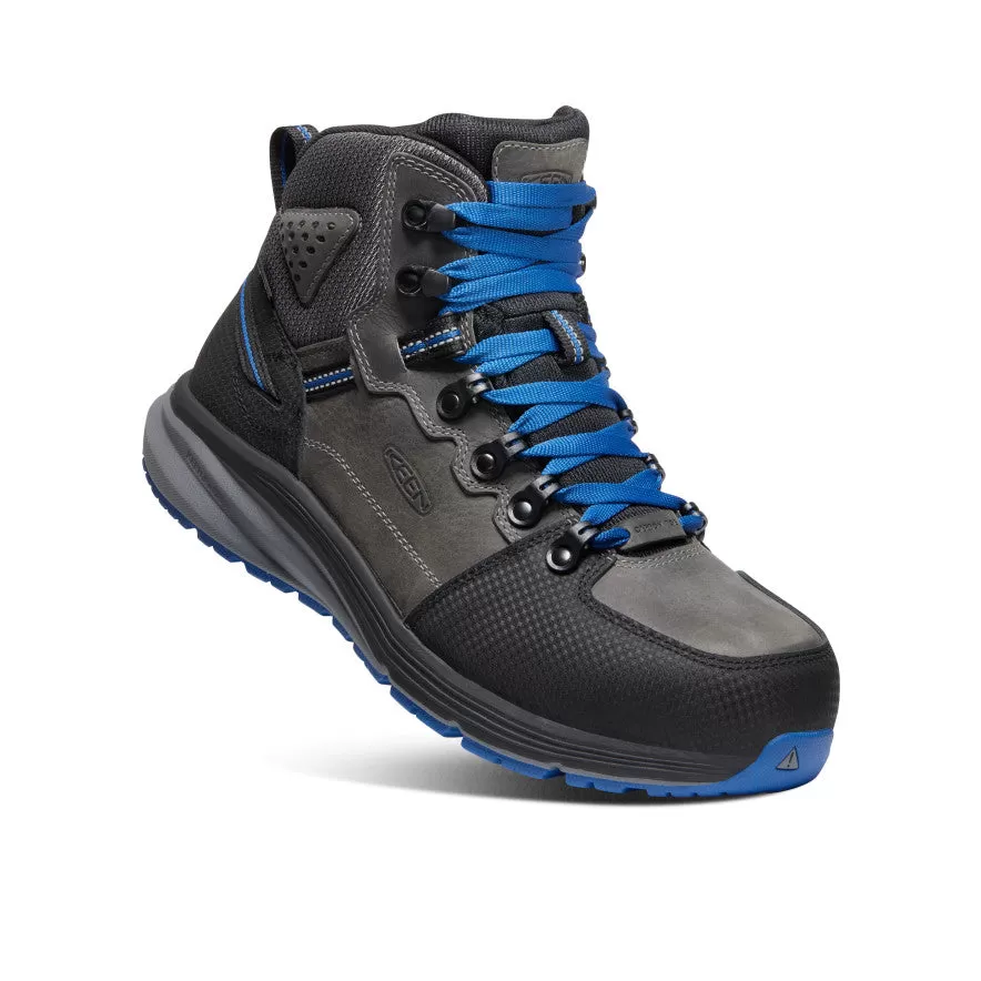 Men's Red Hook Waterproof Boot (Carbon-Fiber Toe)  |  Steel Grey/Bright Cobalt