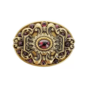 Michal Golan Majestic Garnet Pin