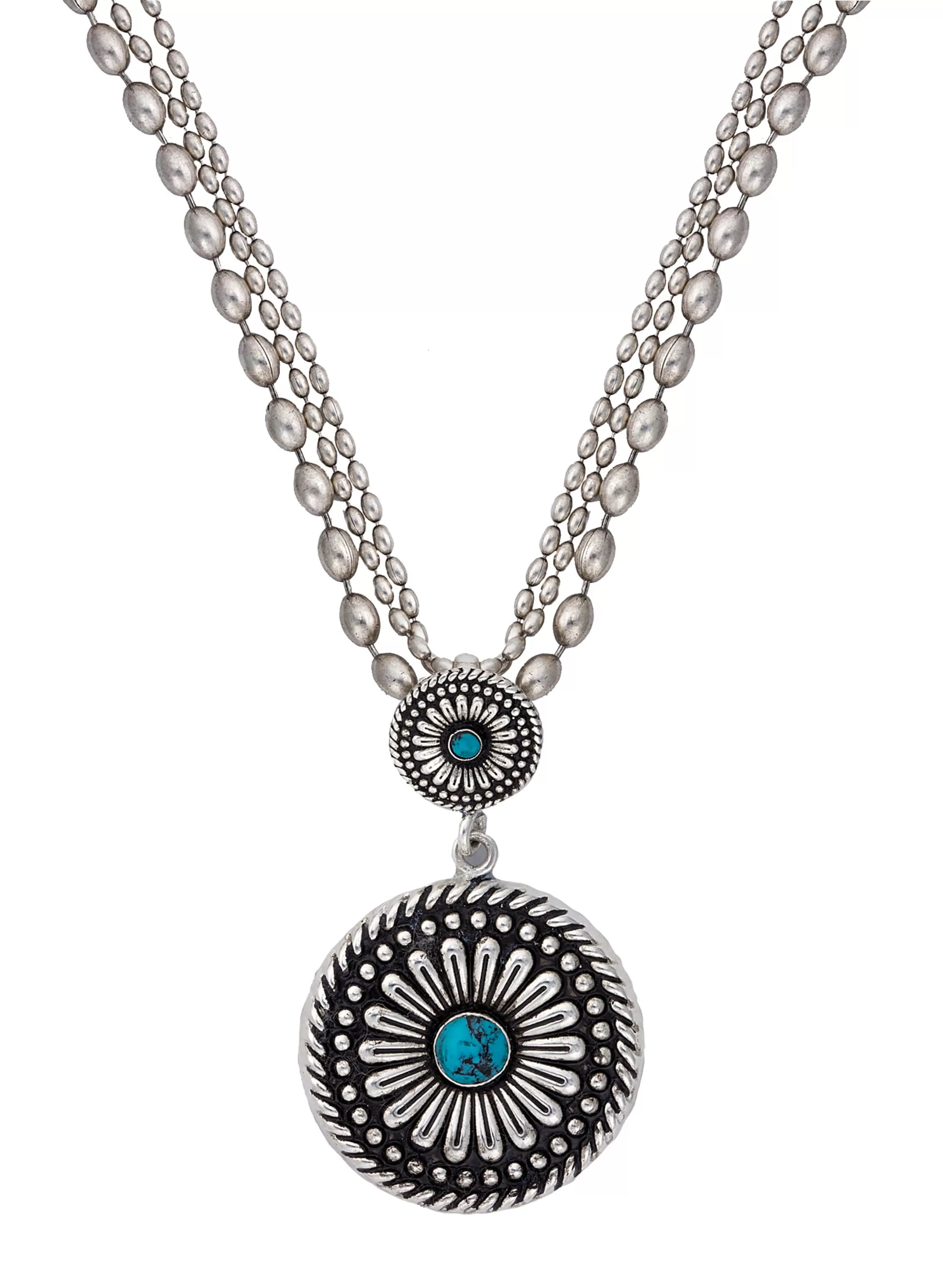 Montana Silversmiths - Desert Mesa Flower Drop Pendant Necklace