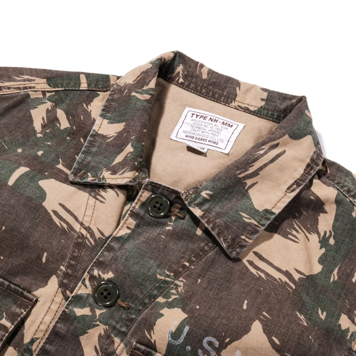 NEIGHBORHOOD BDU SHIRT CAMOUFLAGE