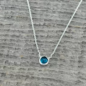 Neon Apatite Spirit Stone Necklace - Silver