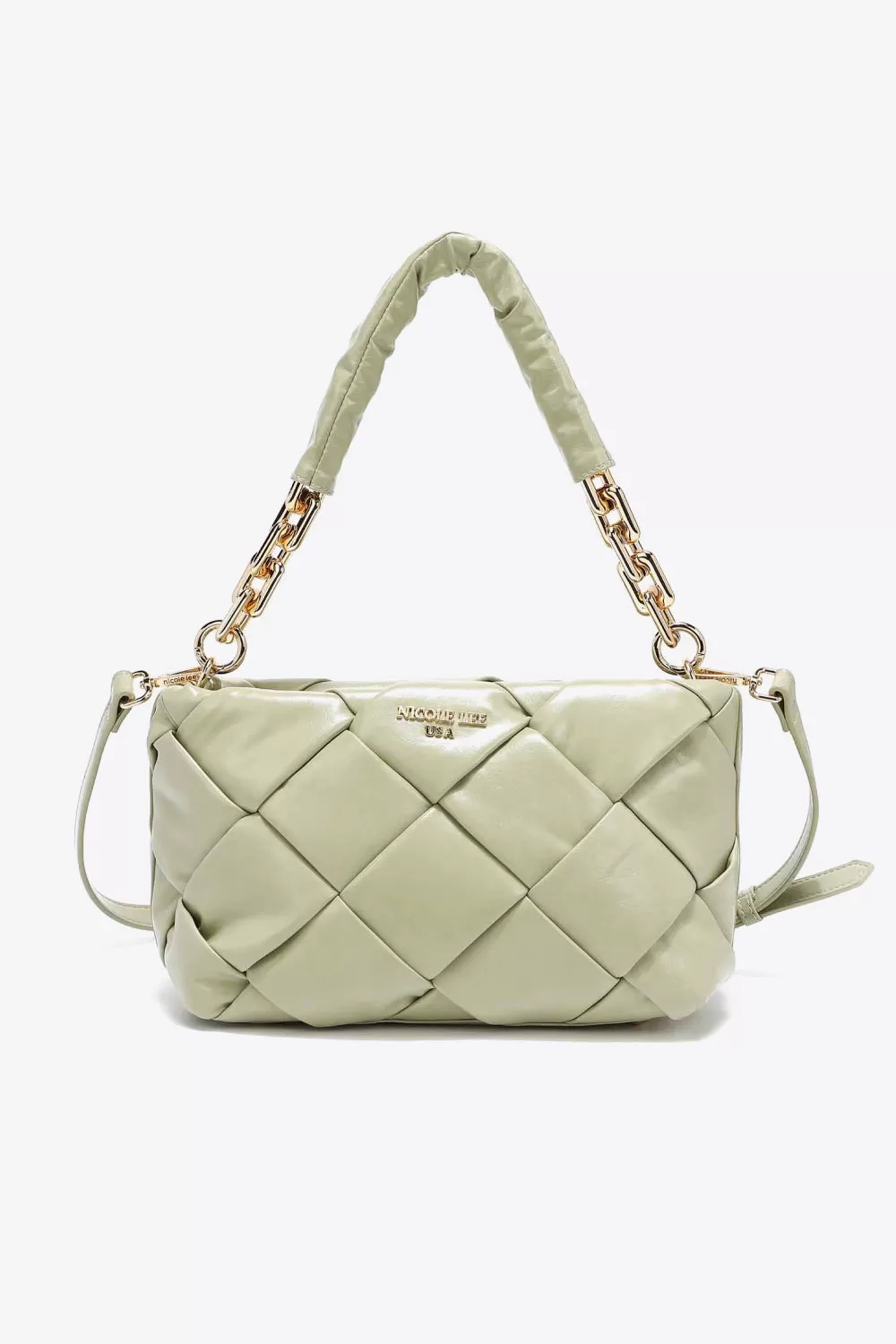 Nicole Lee USA Cassette Woven Satchel Crossbody Bag