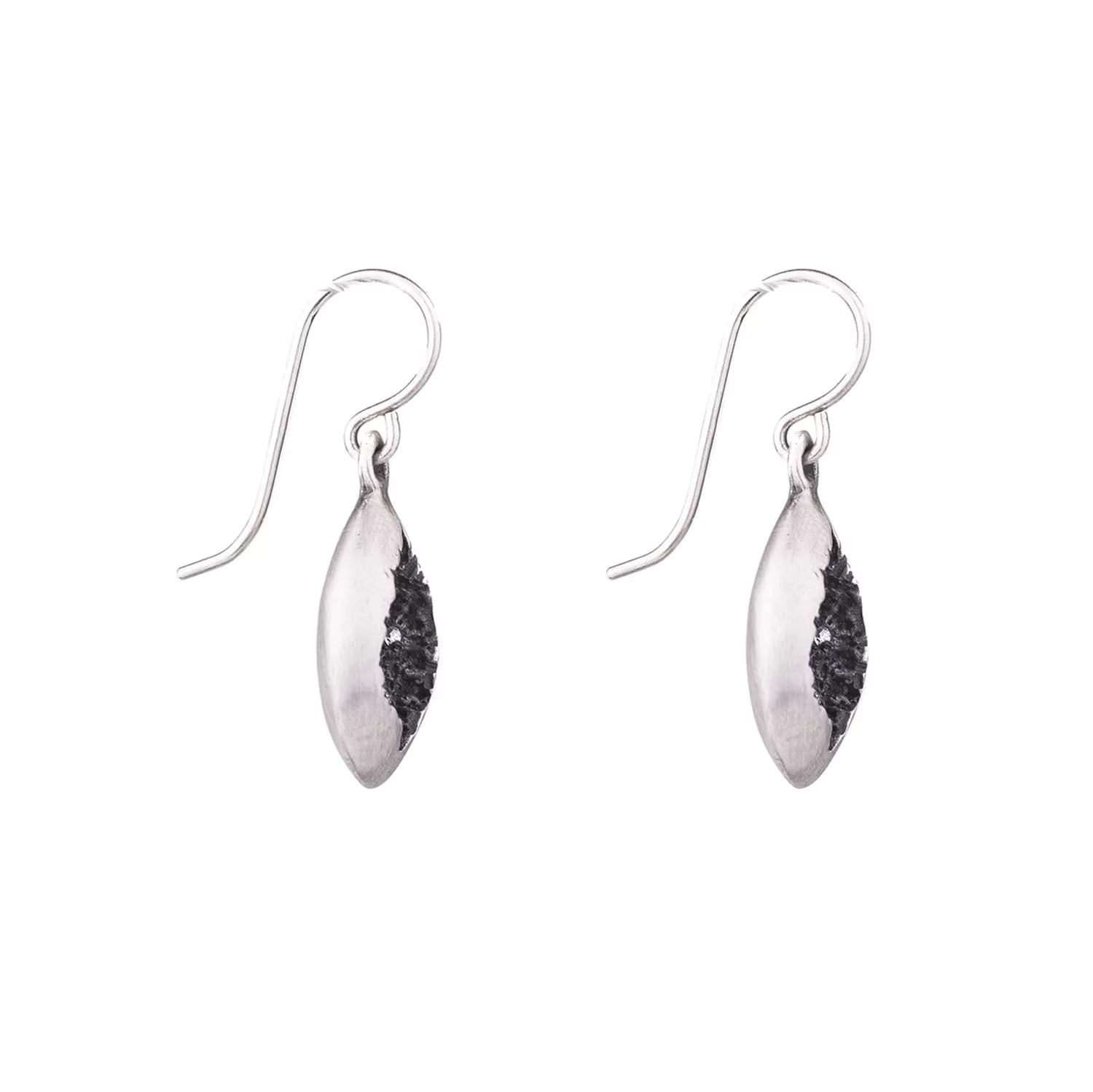 Oval Crater Earrings by Branch